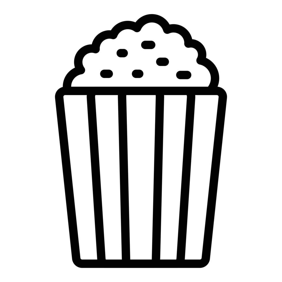 Cinema popcorn icon outline vector. Car drive vector