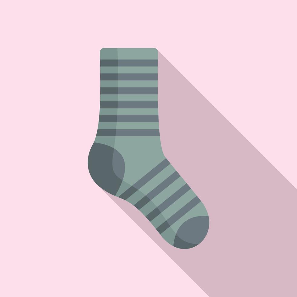 Fashion sock icon flat vector. Sport collection vector