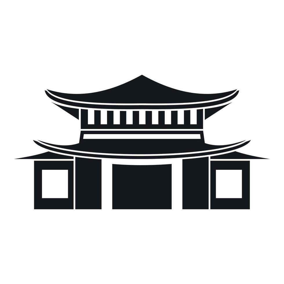 icono chino, estilo simple vector