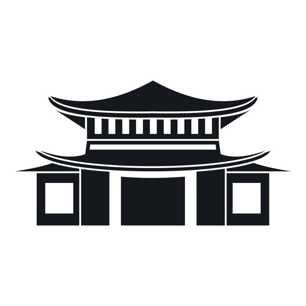 Chinese icon, simple style vector
