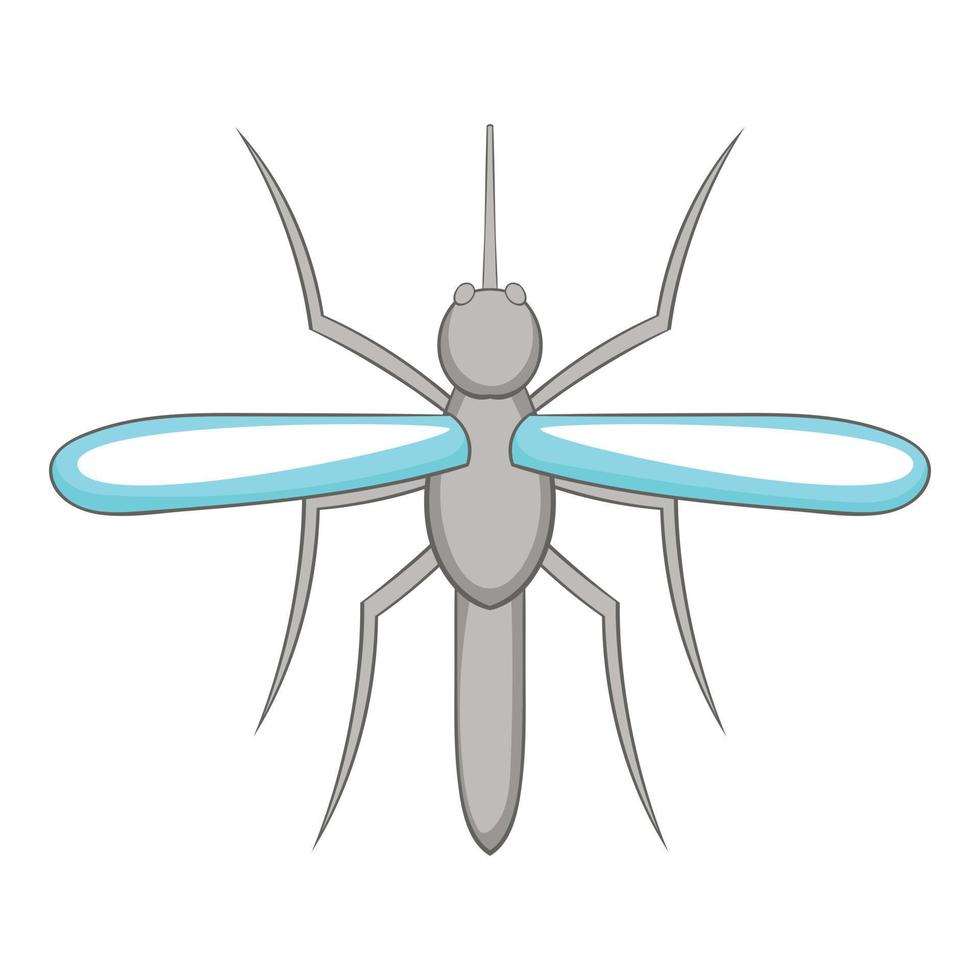 Mosquito icon, cartoon style vector