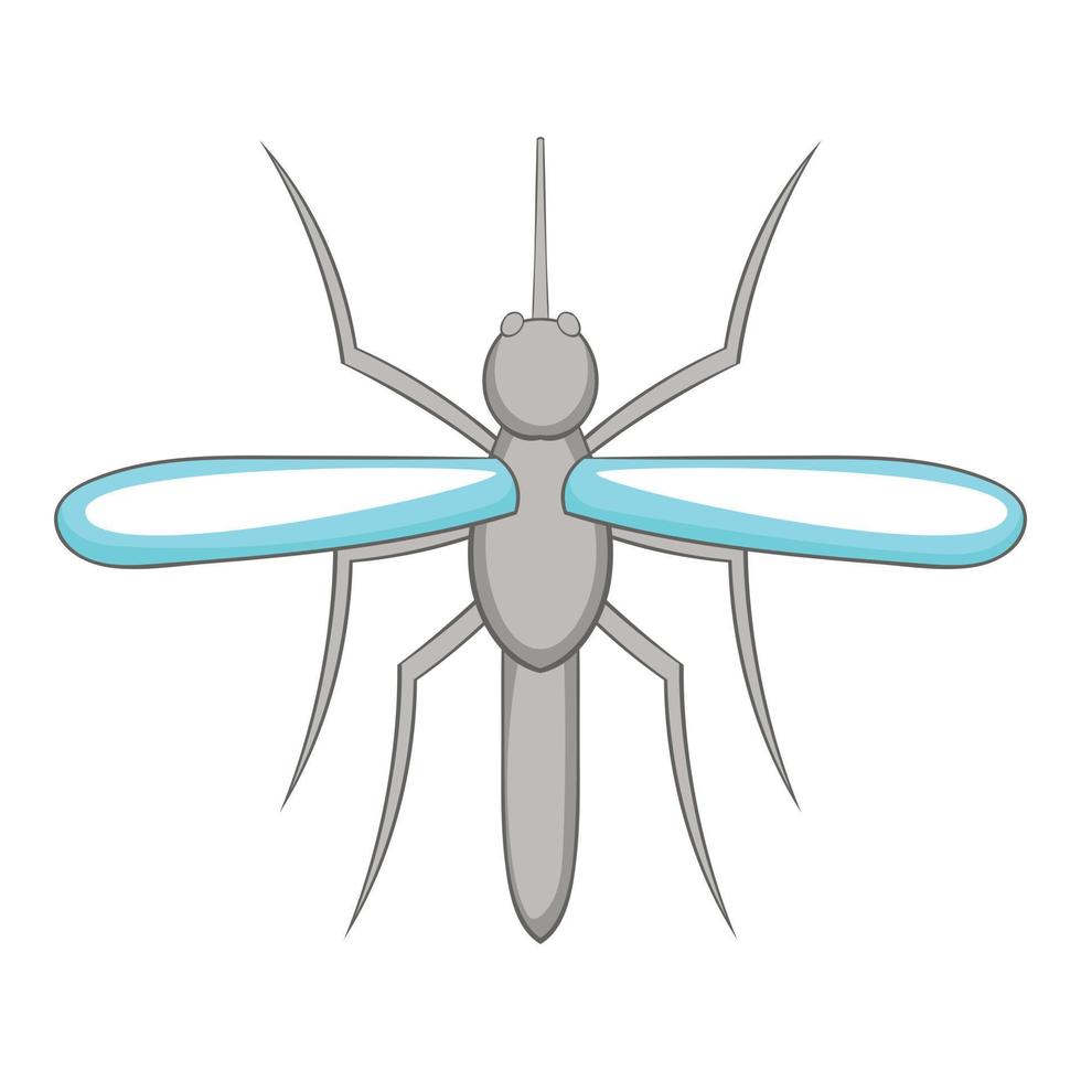 icono de mosquito, estilo de dibujos animados vector