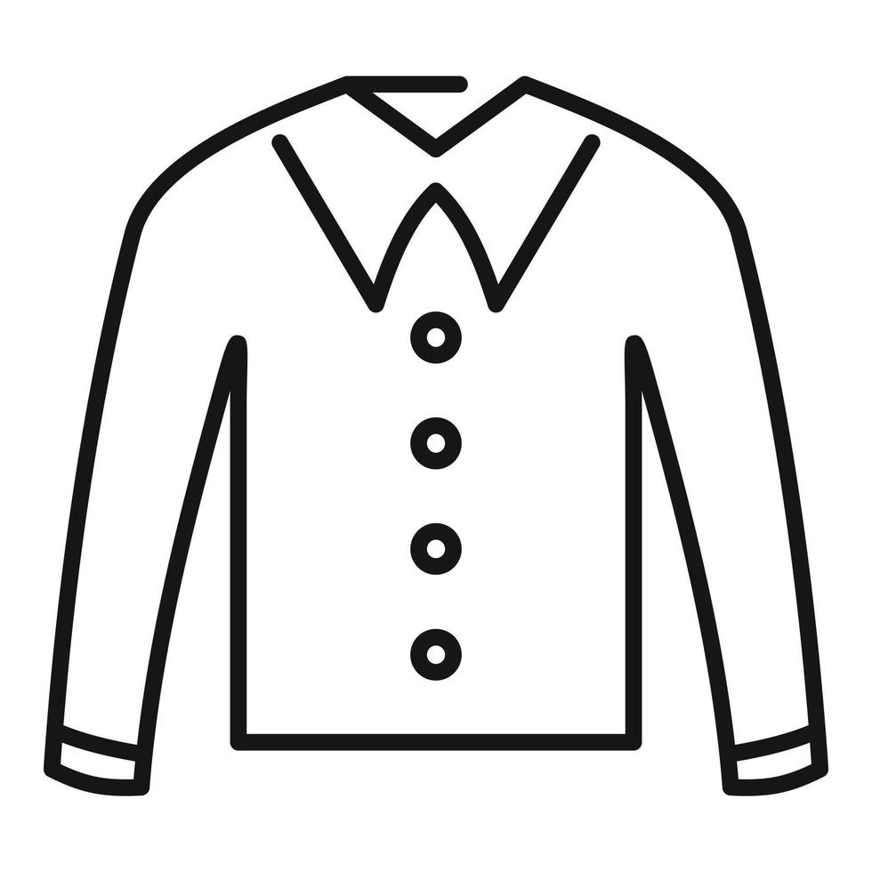 New shirt icon outline vector. Uniform clothes vector