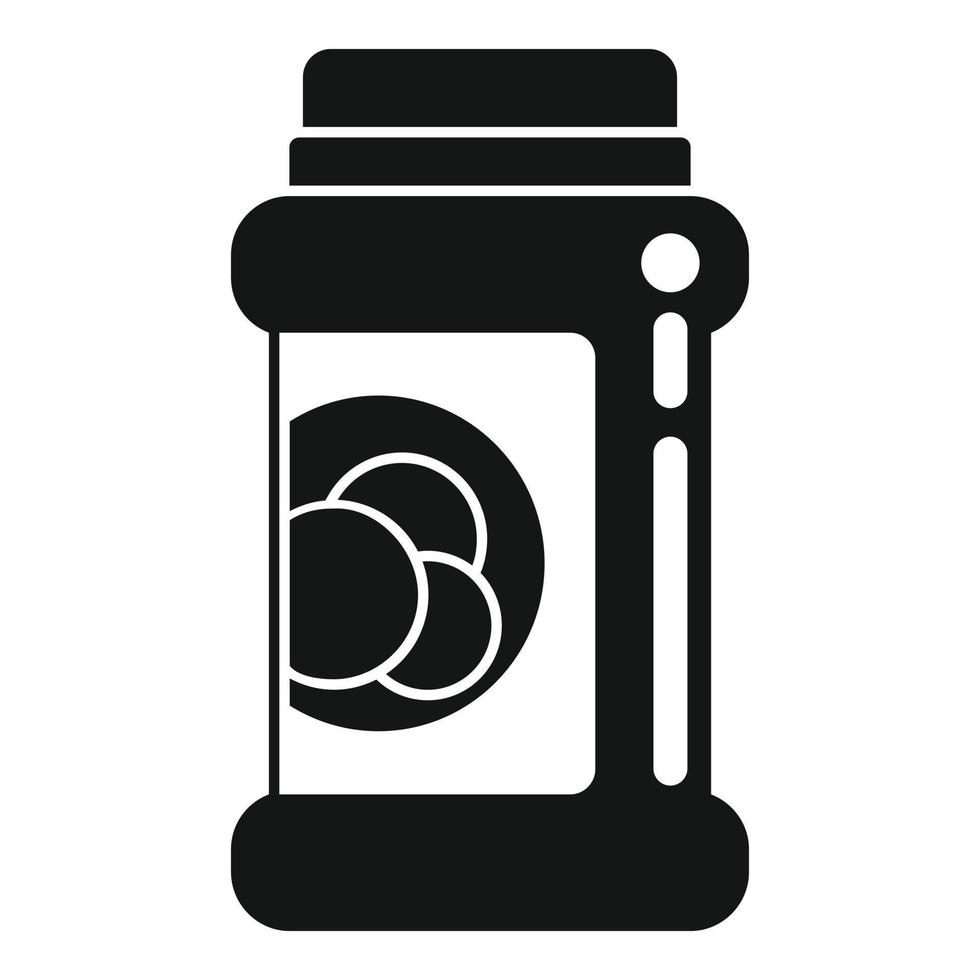 Olives can icon simple vector. Food pickle vector