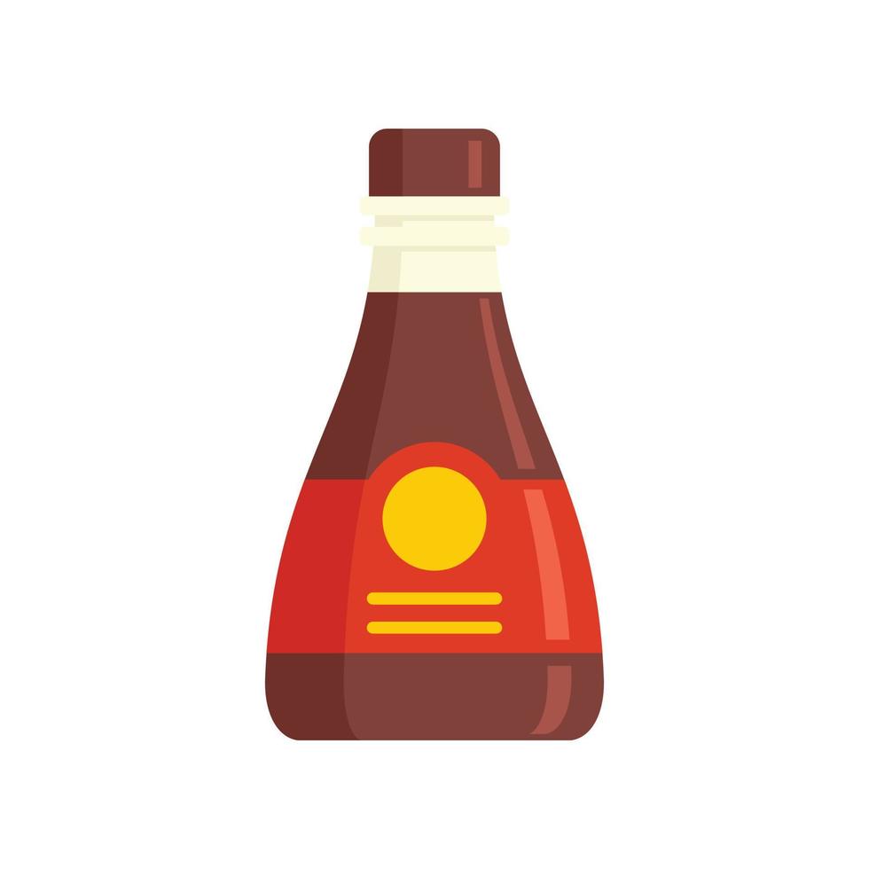 icono de botella de soja aromática vector aislado plano