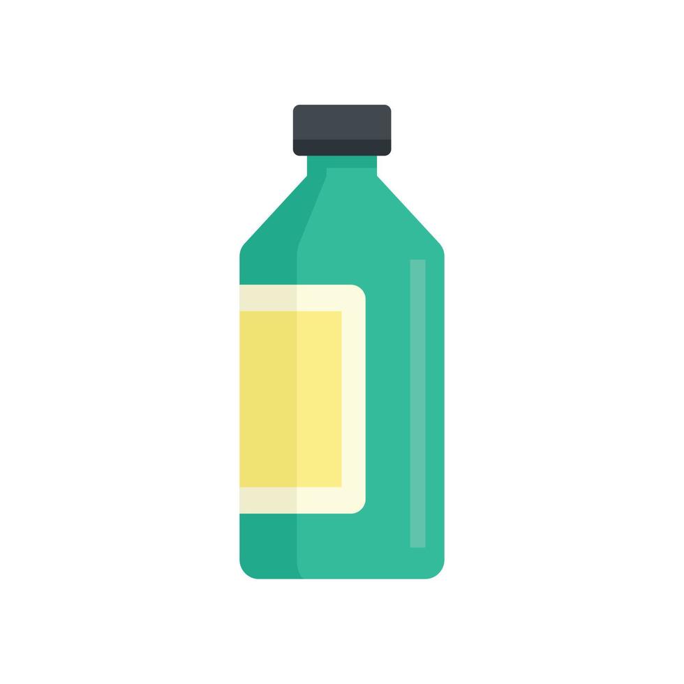 icono de botella de jarabe vector aislado plano