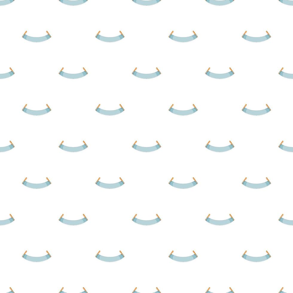Two handled saw pattern, cartoon style vector