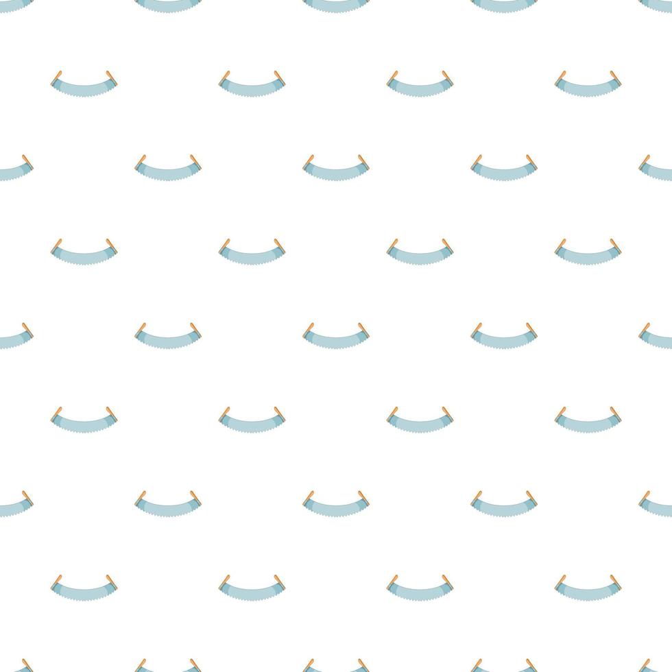 Two handled saw pattern, cartoon style vector