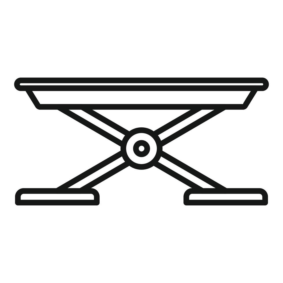 Automobile lift icon outline vector. Auto service vector
