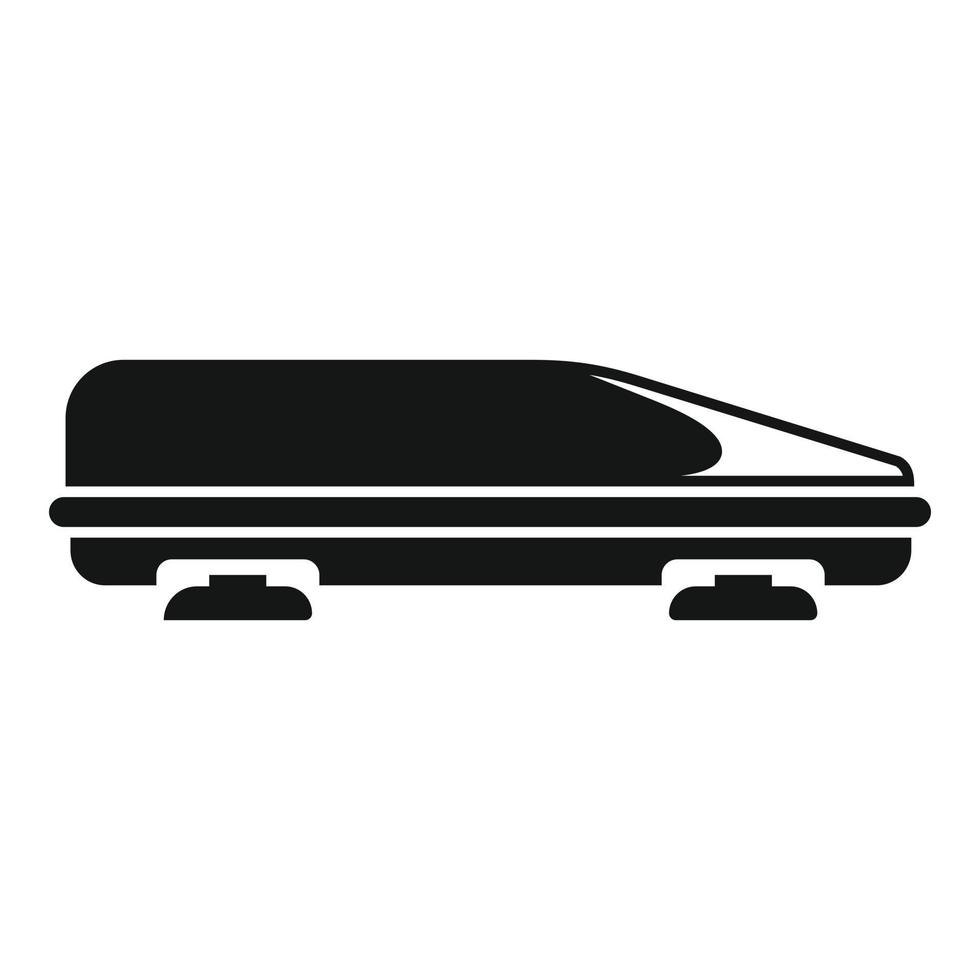 vector simple de icono de caja automática. techo del coche