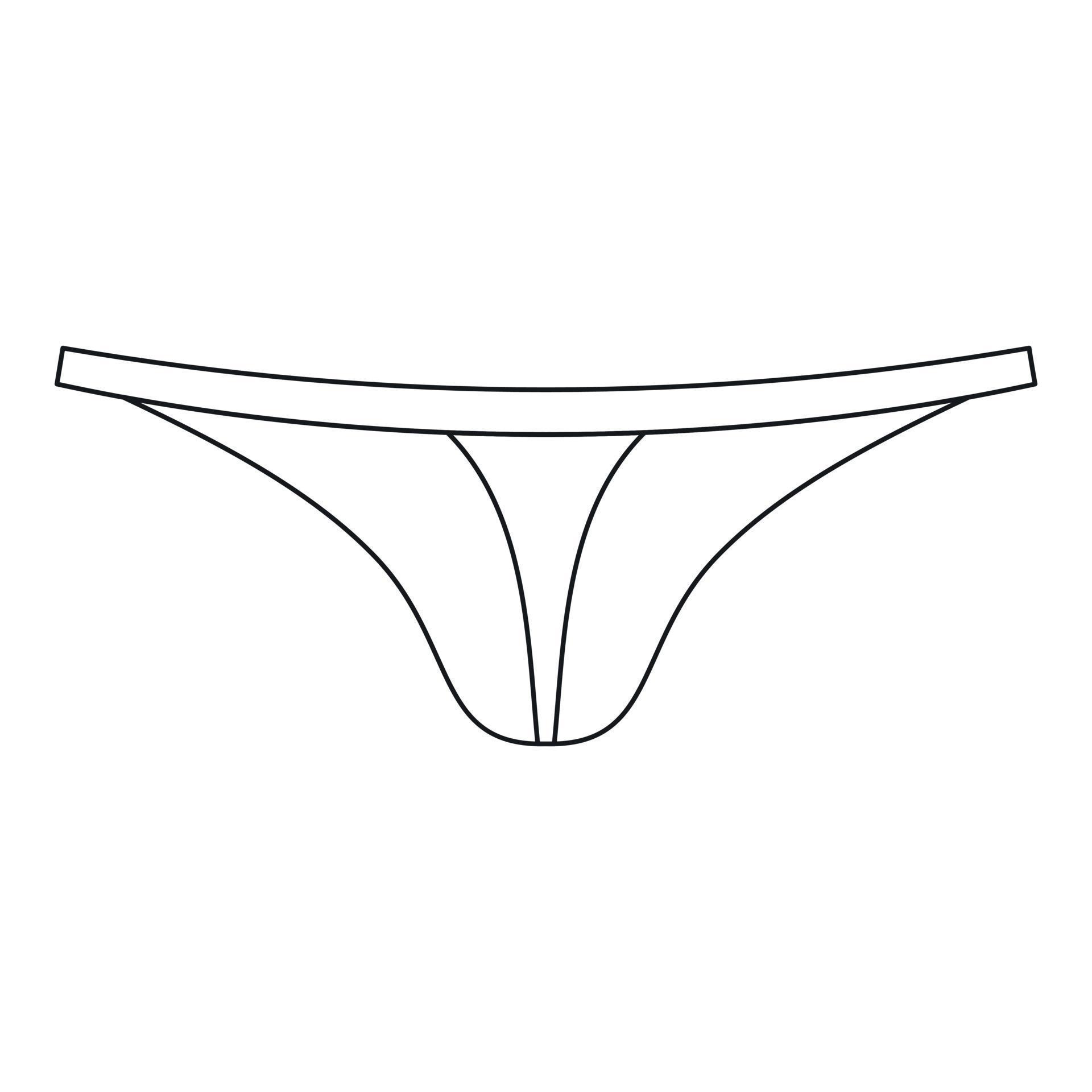 Woman thong panties icon, outline style 15017250 Vector Art at Vecteezy