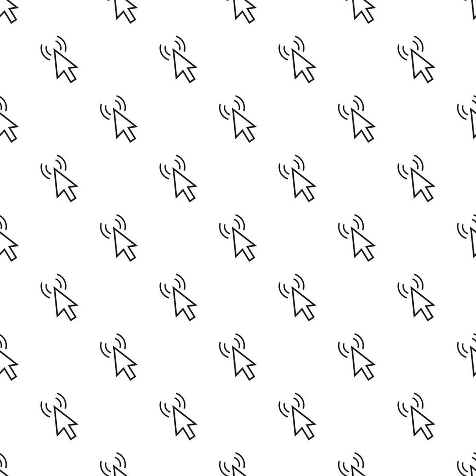 Cursor of mouse clicks pattern, simple style vector