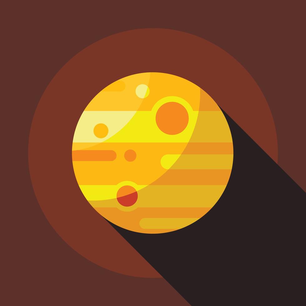 Moon icon, flat style vector