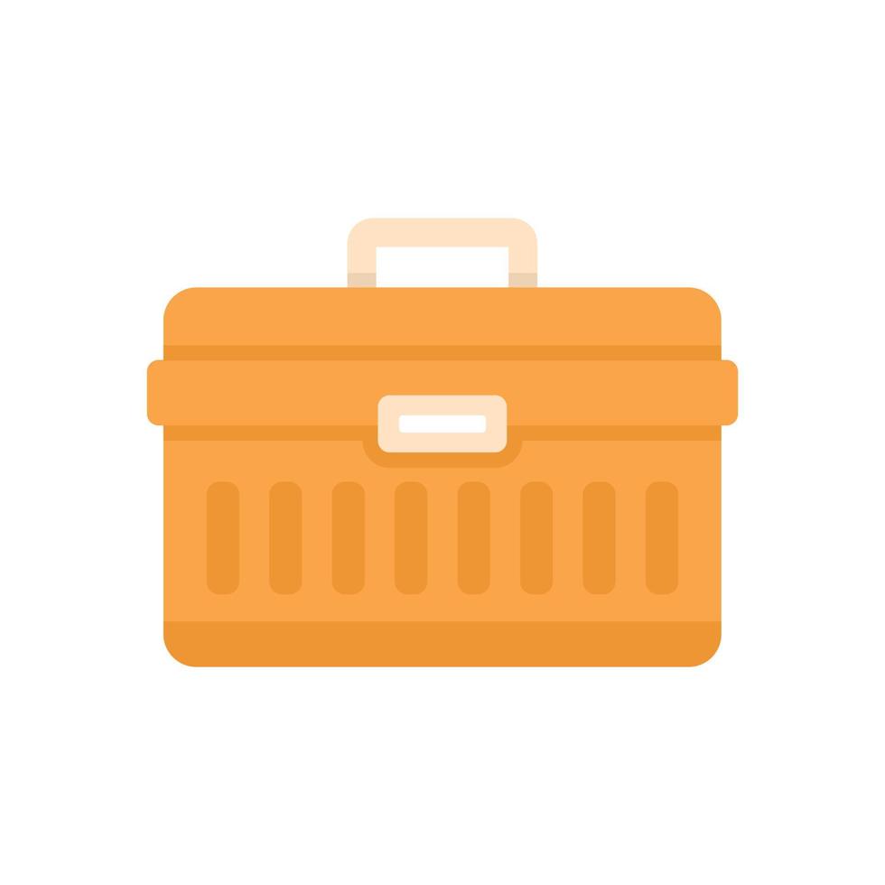 Window installation tool box icon flat isolated vector