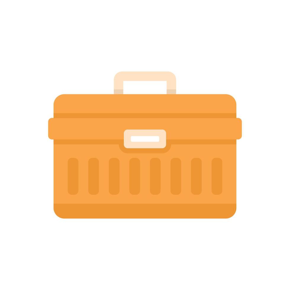 Window installation tool box icon flat isolated vector