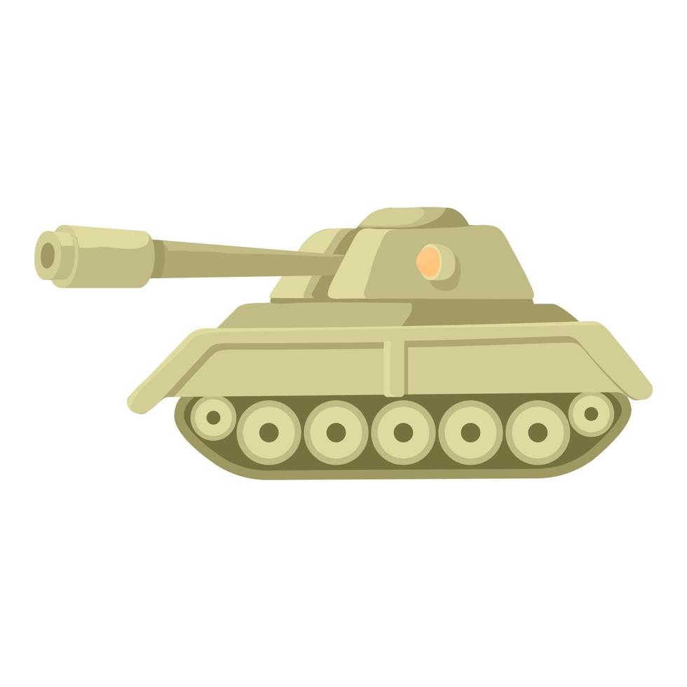 Tank icon, cartoon style vector