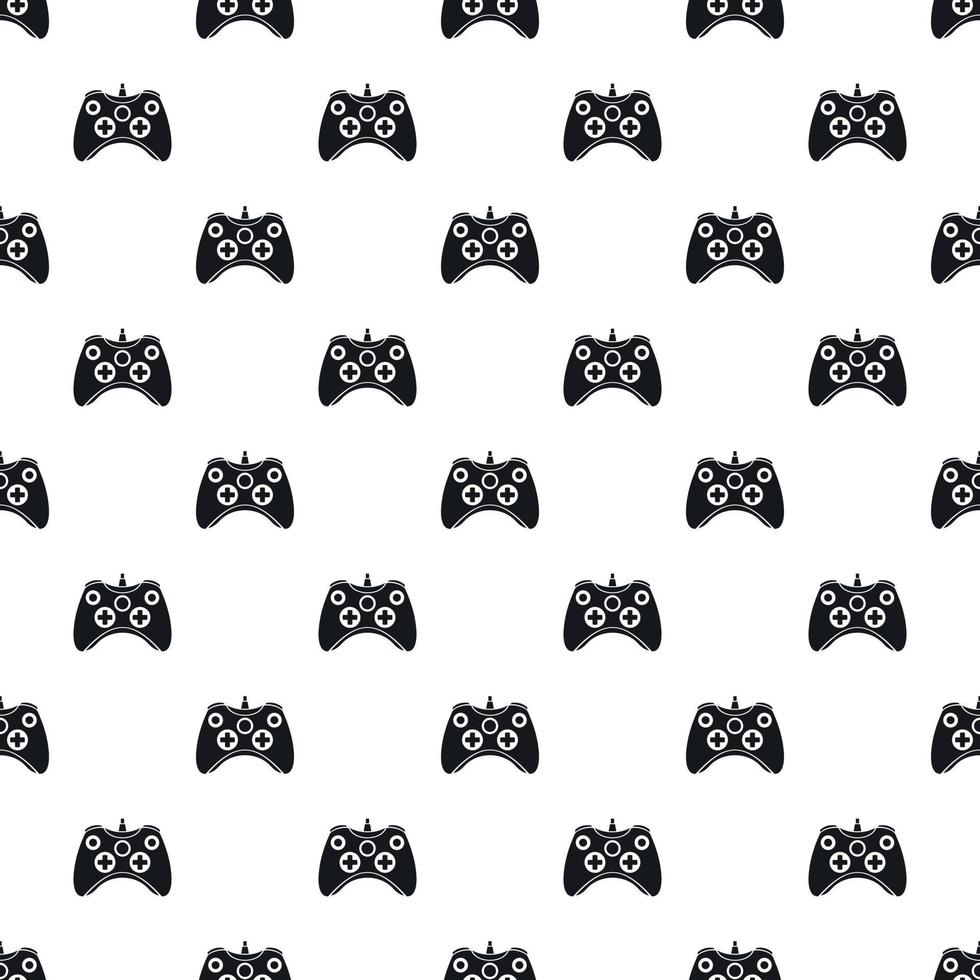 Video game controller pattern, simple style vector