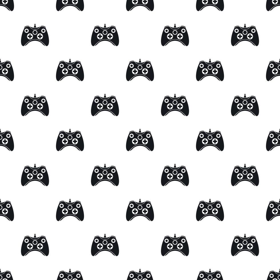Video game controller pattern, simple style vector