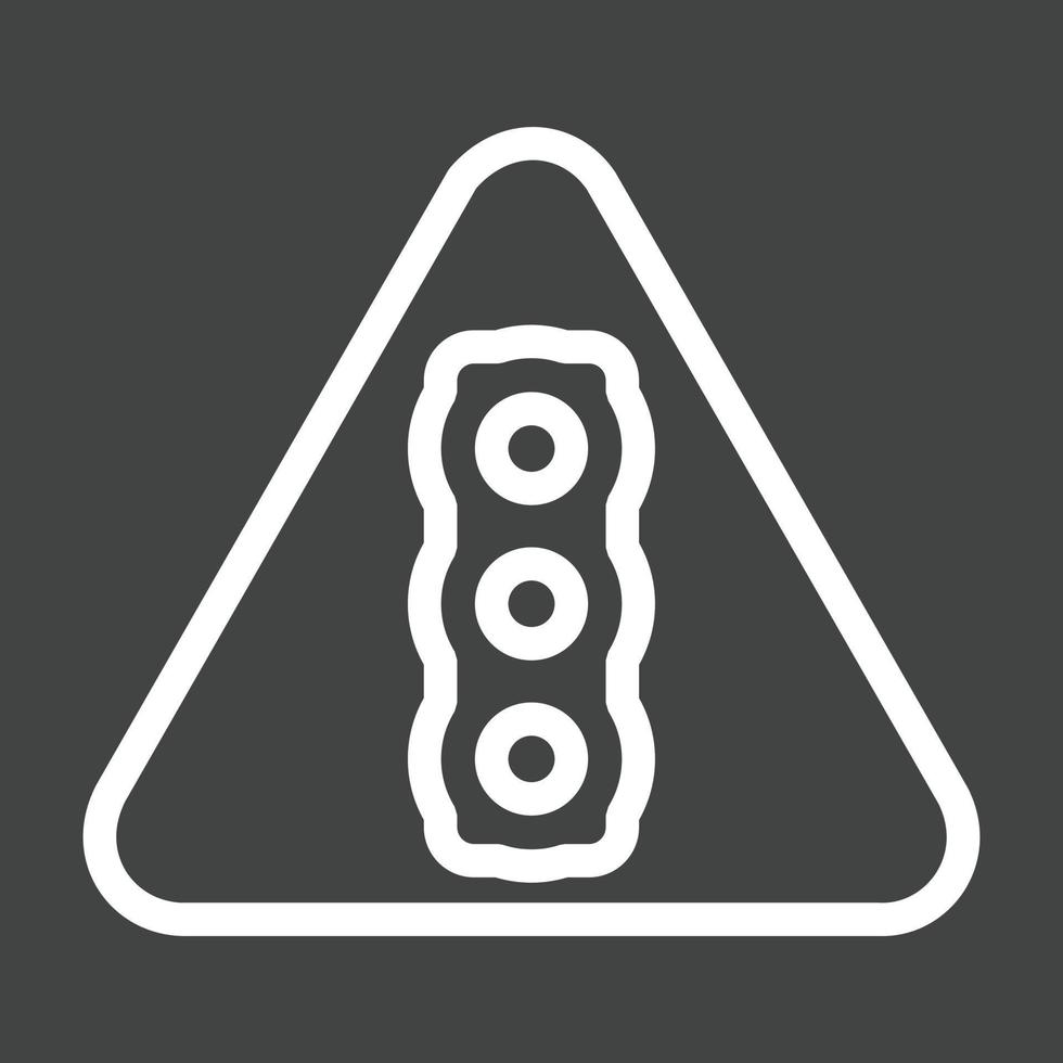 Signal Line Inverted Icon vector