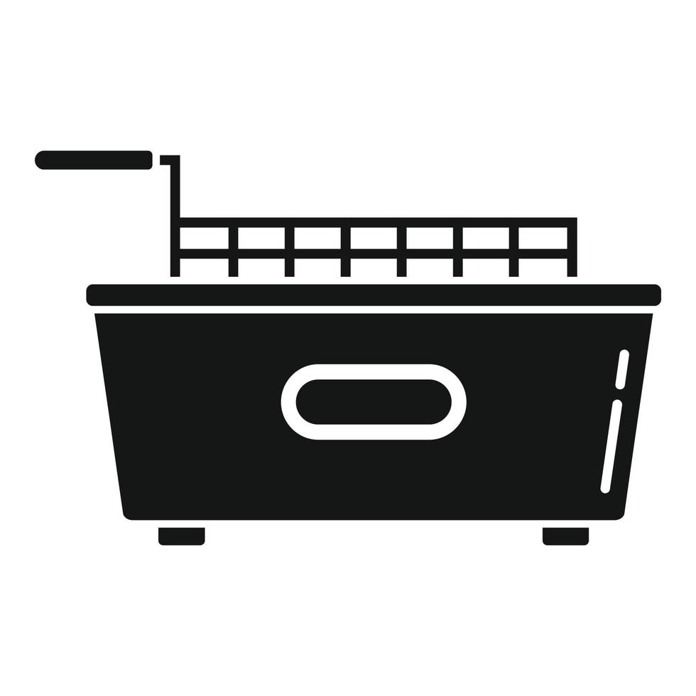 Kitchen fry machine icon simple vector. Deep fryer vector