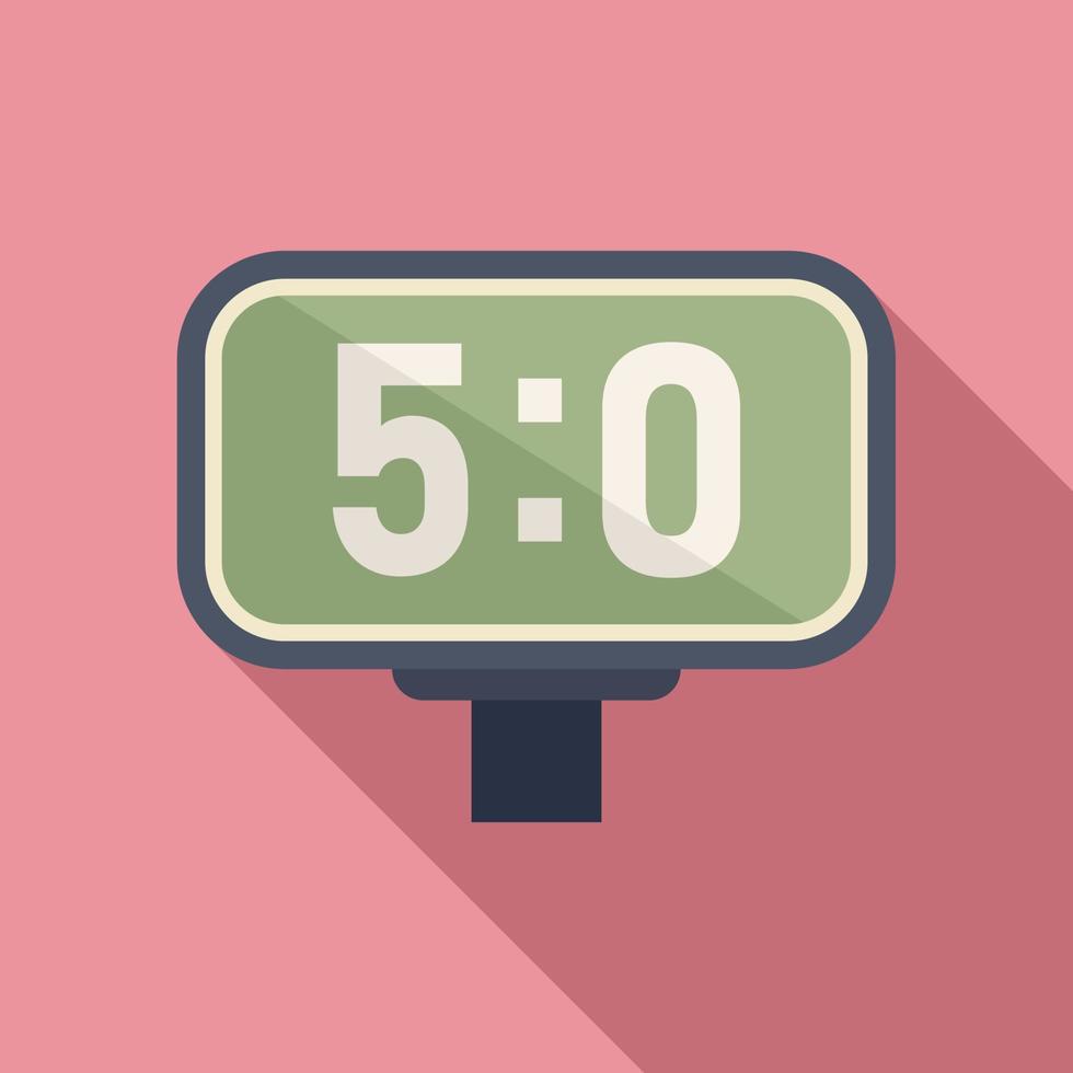 Scoreboard icon flat vector. Sport game vector