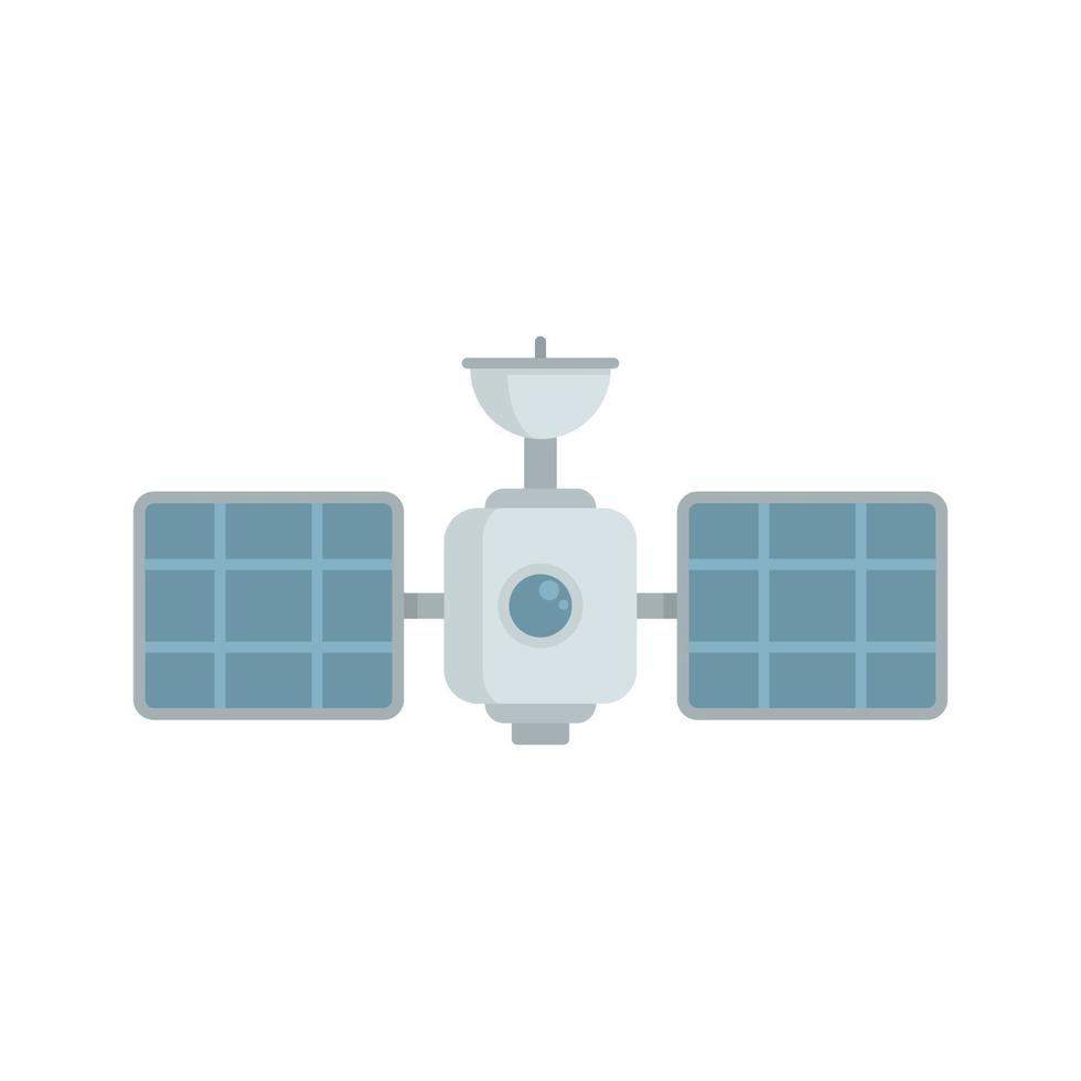 torre satélite icono plano aislado vector