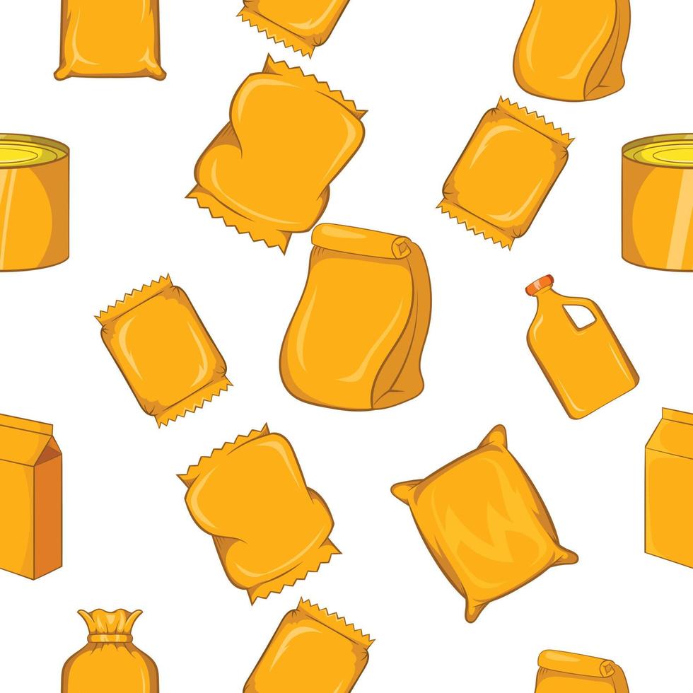 Pack pattern, cartoon style vector