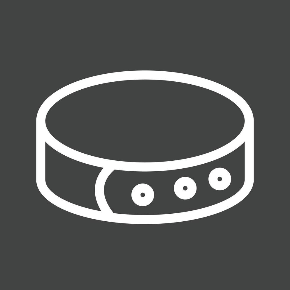 Dog Leash I Line Inverted Icon vector