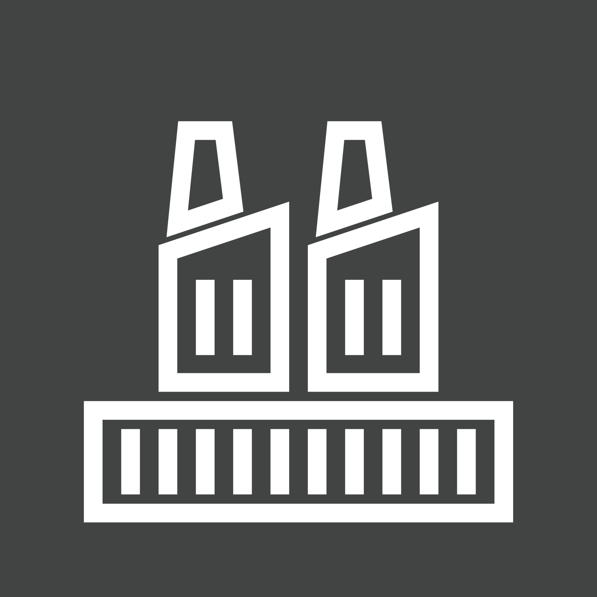 Factory Line Inverted Icon 15017755 Vector Art at Vecteezy