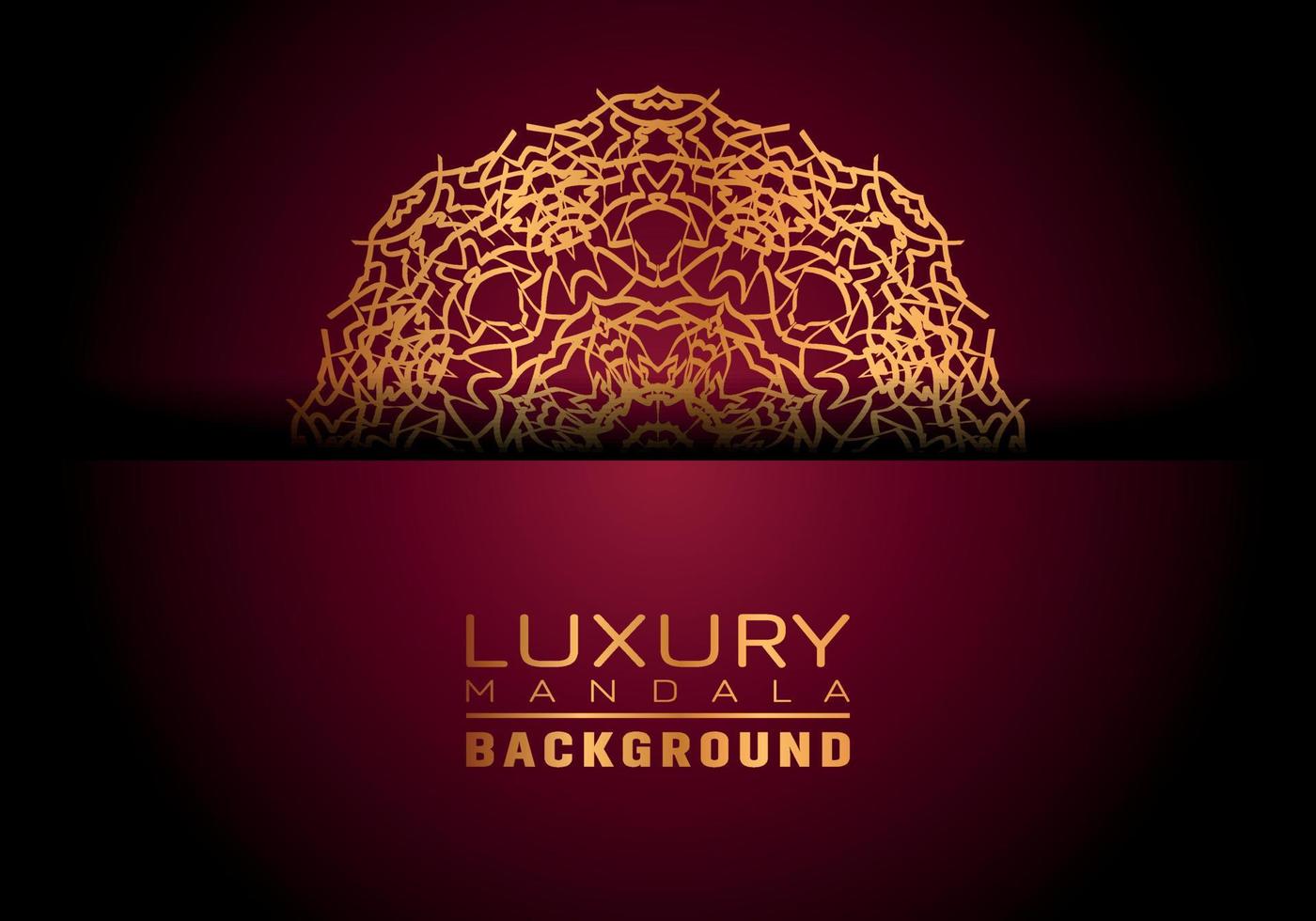 Luxury ornamental mandala logo background, arabesque style. vector