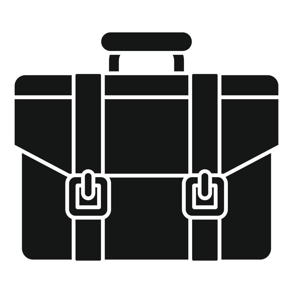 Portfolio briefcase icon simple vector. Work bag vector