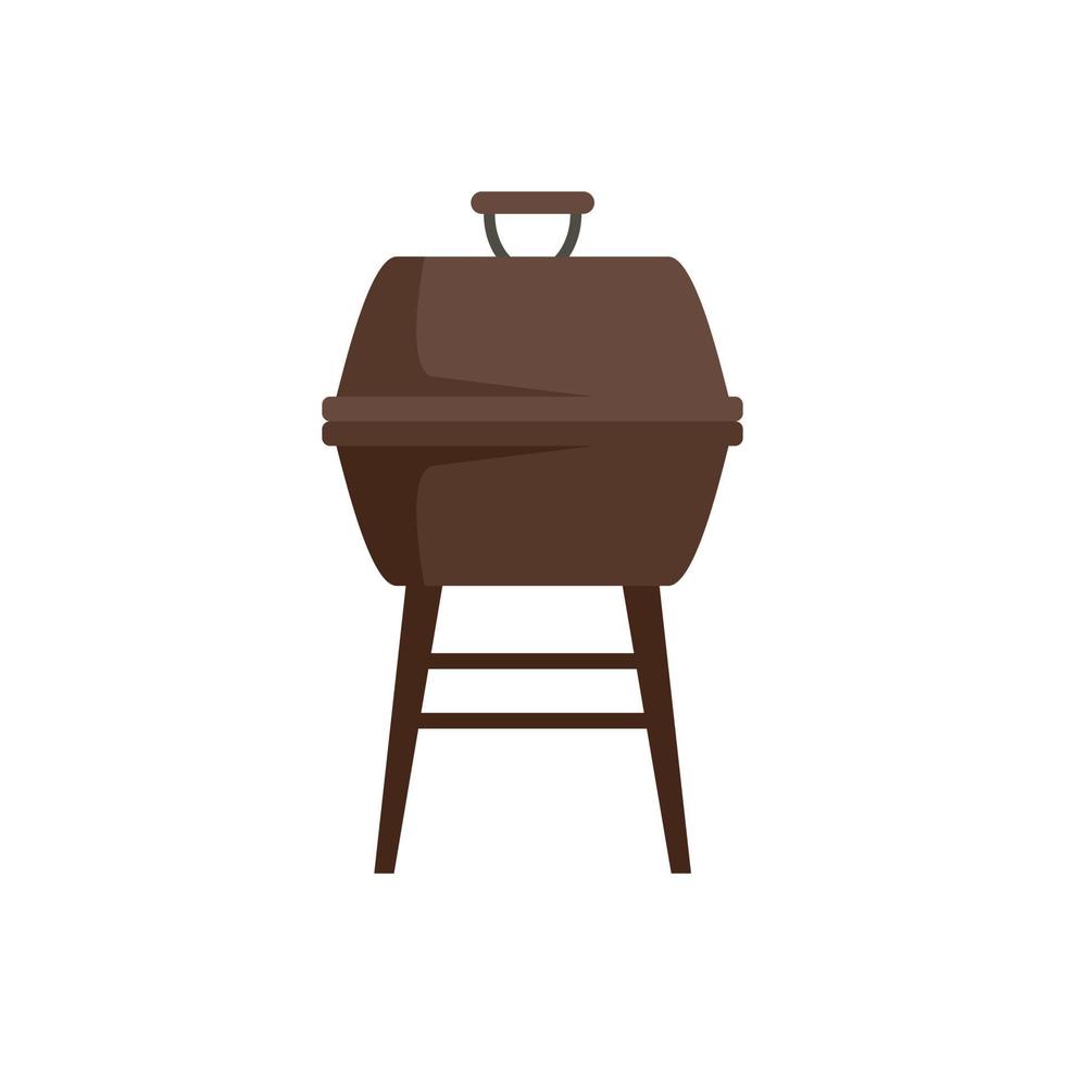 Brazier grill icon flat isolated vector