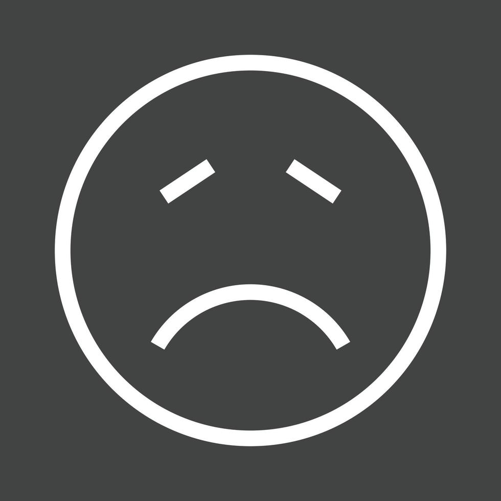 Sick Line Inverted Icon vector