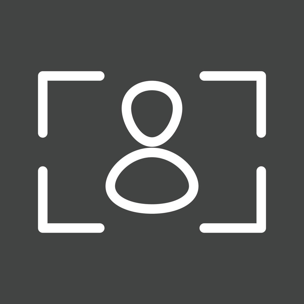 Focus II Line Inverted Icon vector