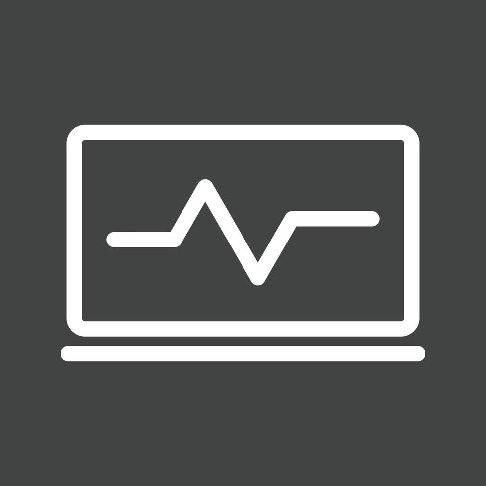 Online Statistics Line Inverted Icon vector