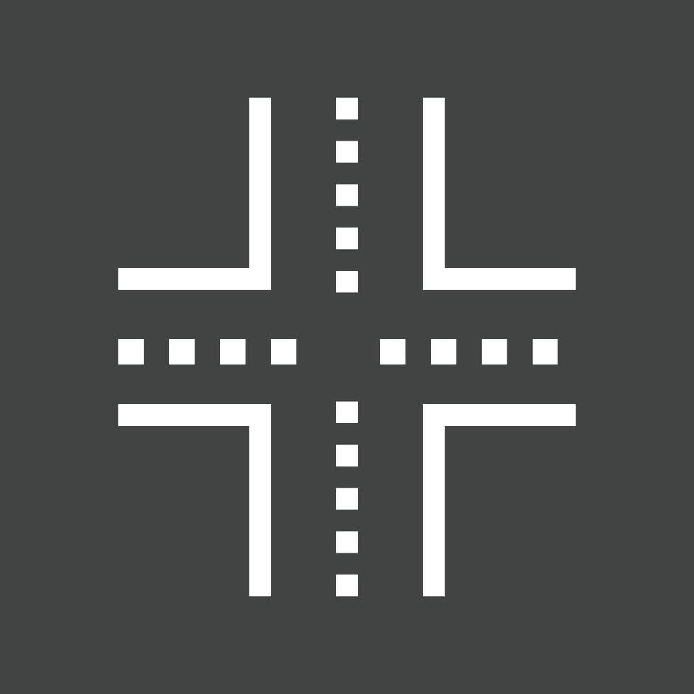Linked Road Line Inverted Icon vector