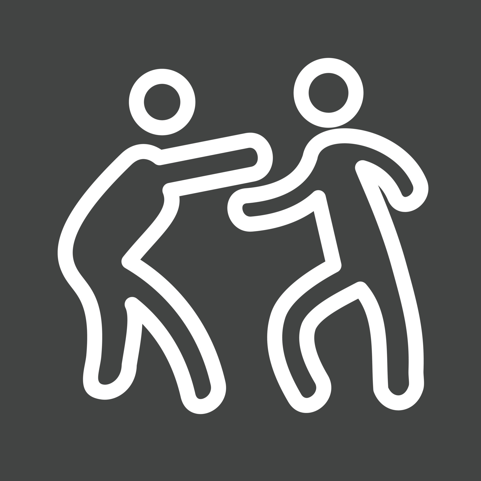 Fighting Line Inverted Icon 15018170 Vector Art at Vecteezy