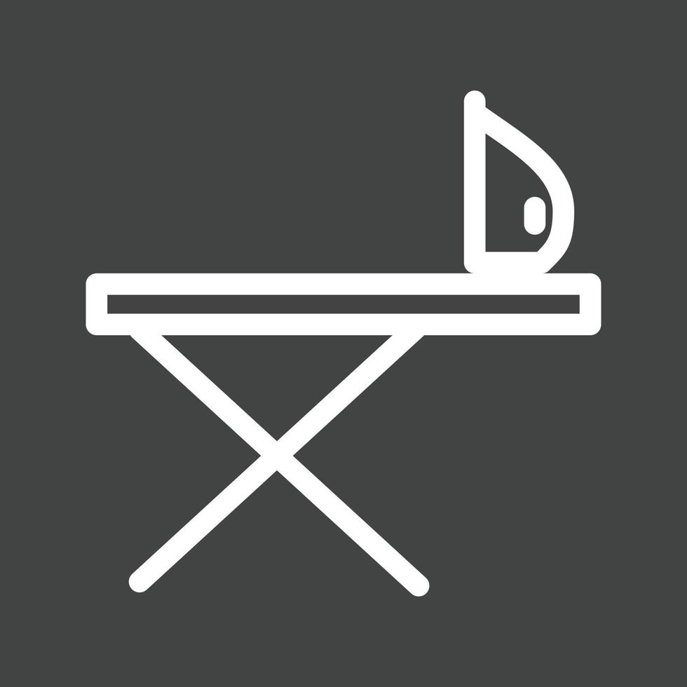 Iron Stand Line Inverted Icon vector