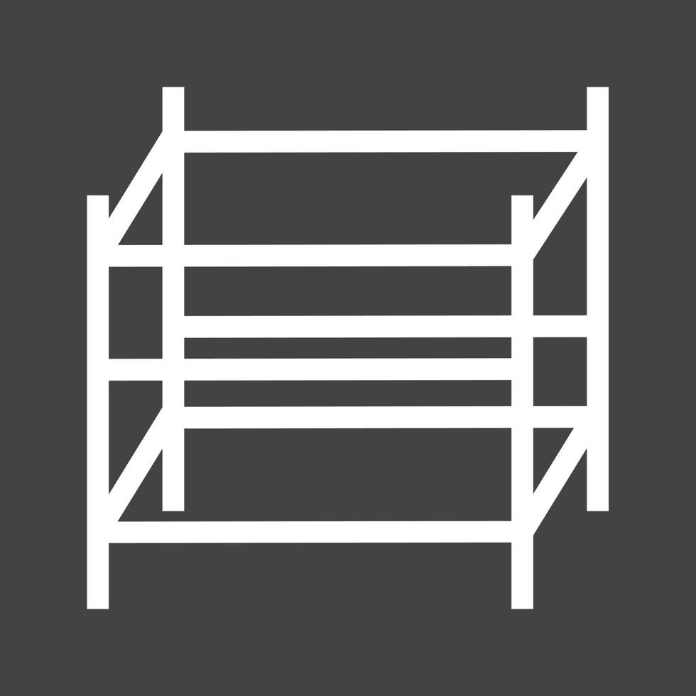 Scaffolding Line Inverted Icon vector