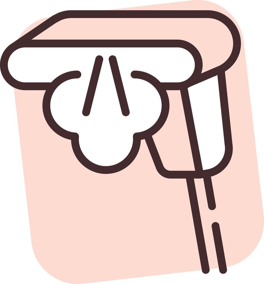 Purification dry cleaning, icon, vector on white background.