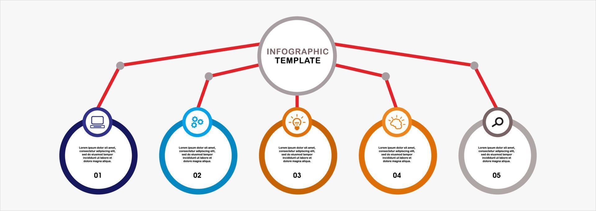 Infographic business banner template design vector