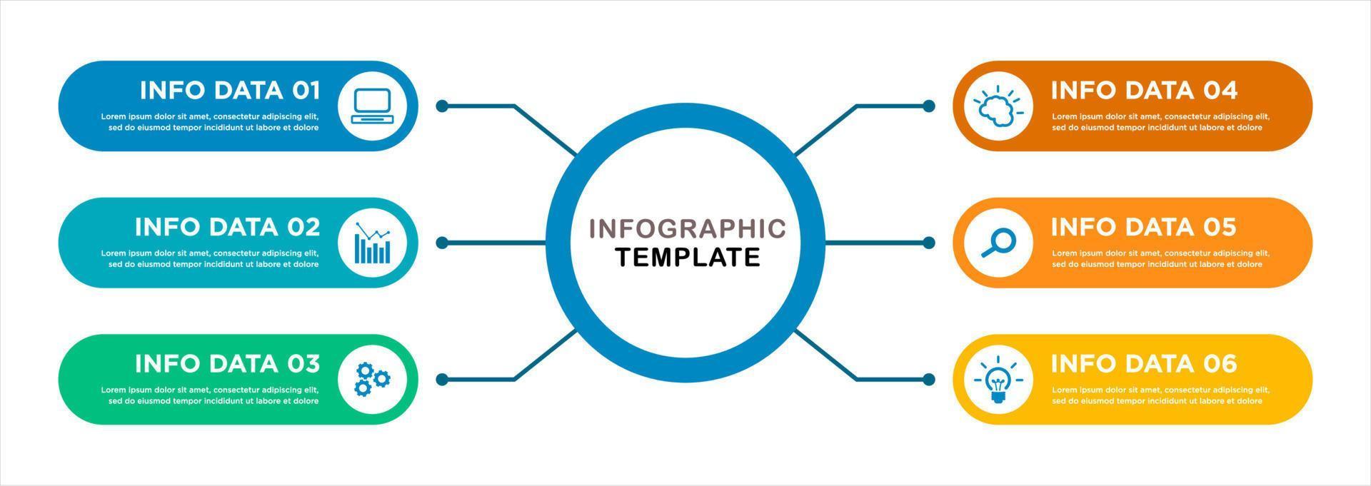 Infographic business banner template design vector