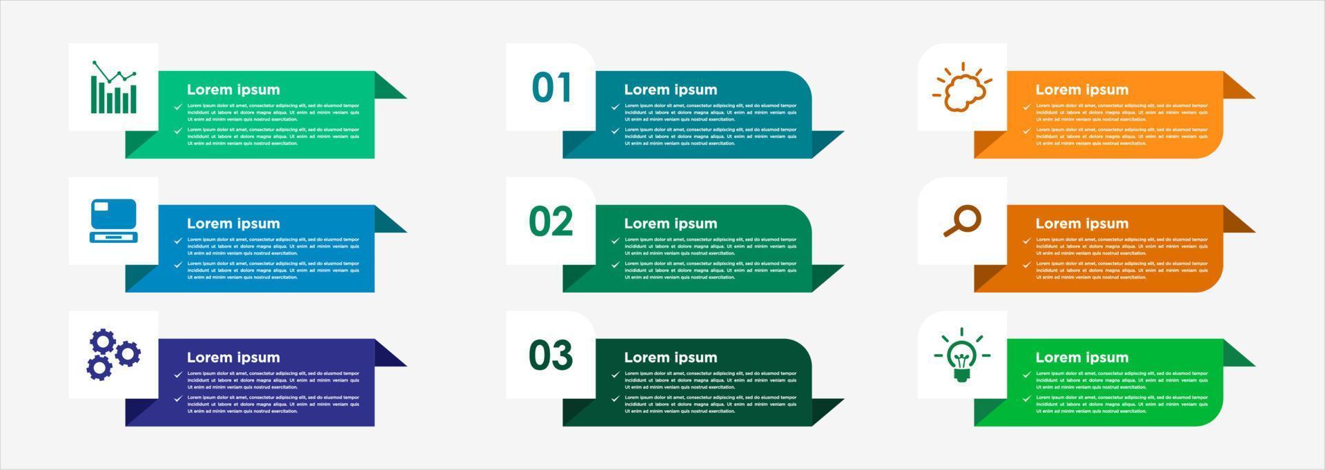 Infographic business banner template design vector