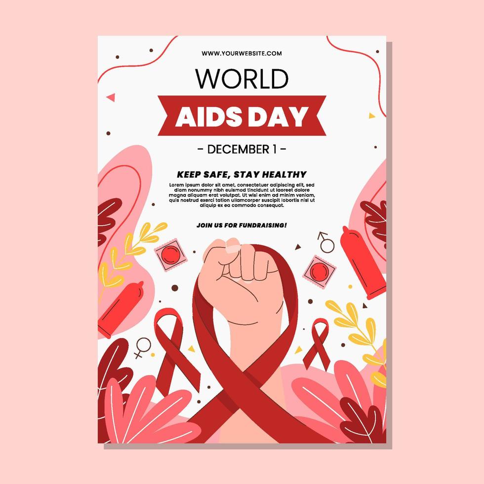 World Aids Day Poster vector