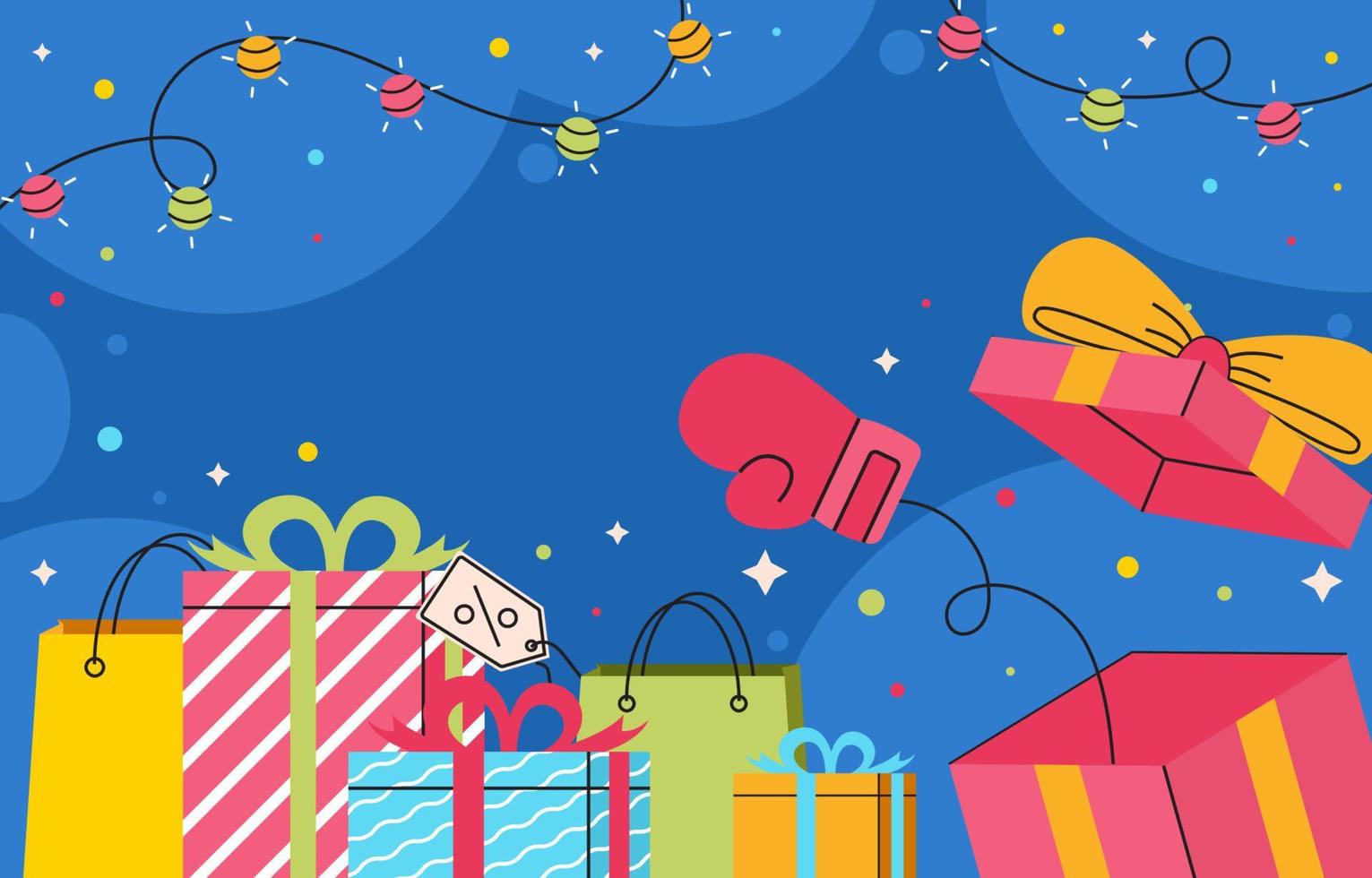 Boxing Day Background vector