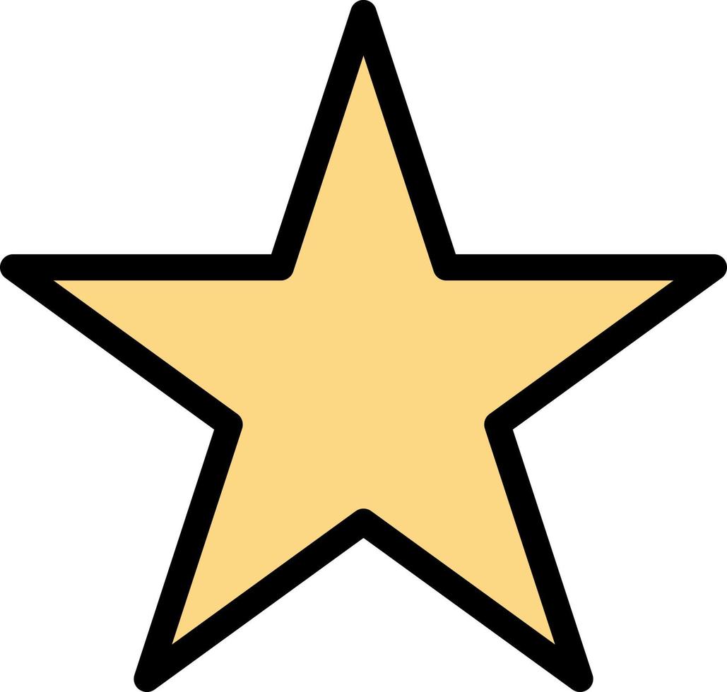 marcador estrella medios color plano icono vector icono banner plantilla