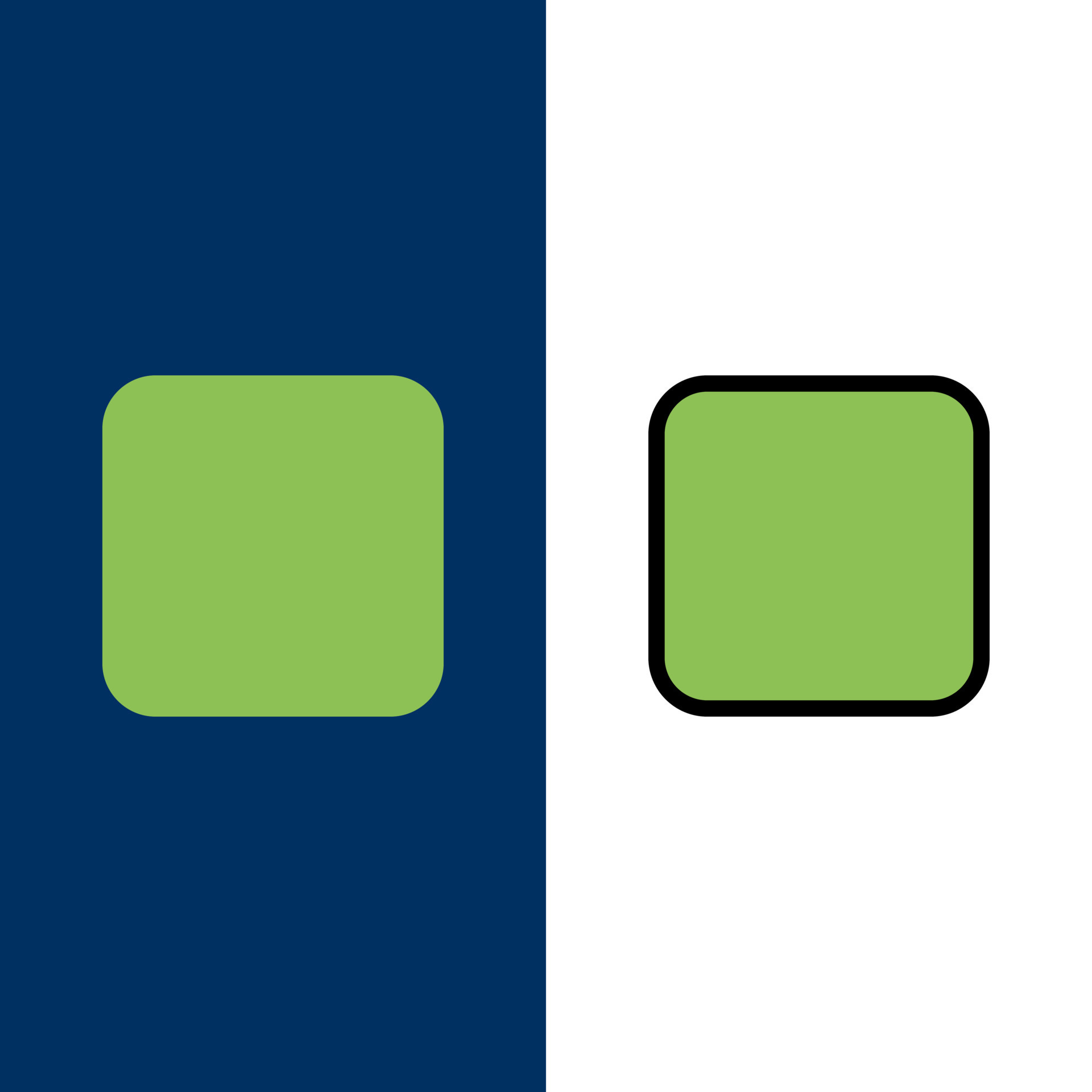 Box Checkbox Unchecked Icons Flat and Line Filled Icon Set Vector Blue