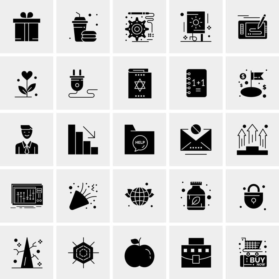 25 Universal Business Icons Vector Creative Icon Illustration to use in web and Mobile Related project