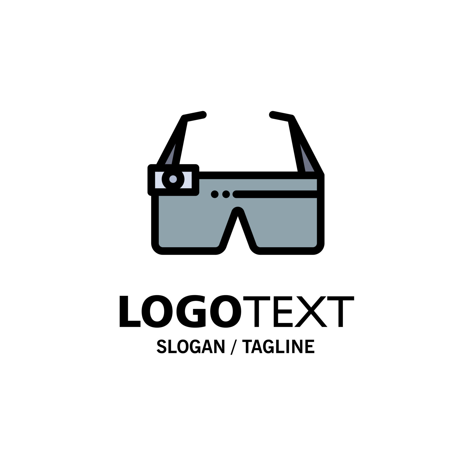 Device Glasses Google Glass Smart Business Logo Template Flat Color 15019419 Vector Art at Vecteezy