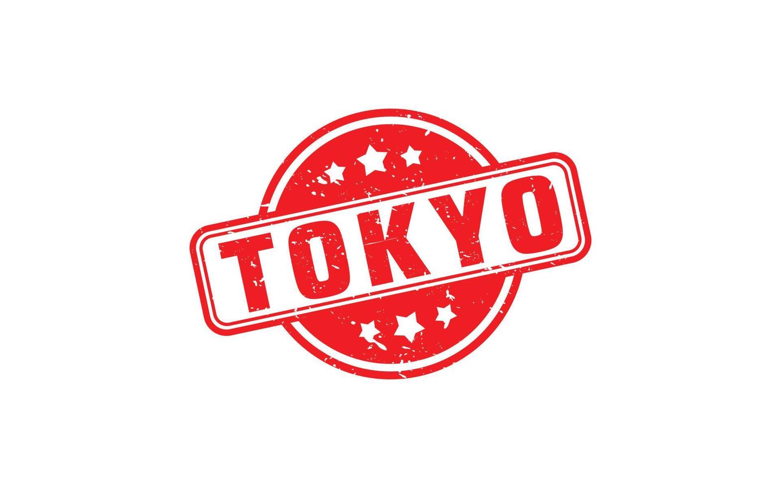 TOKYO JAPAN rubber stamp with grunge style on white background vector